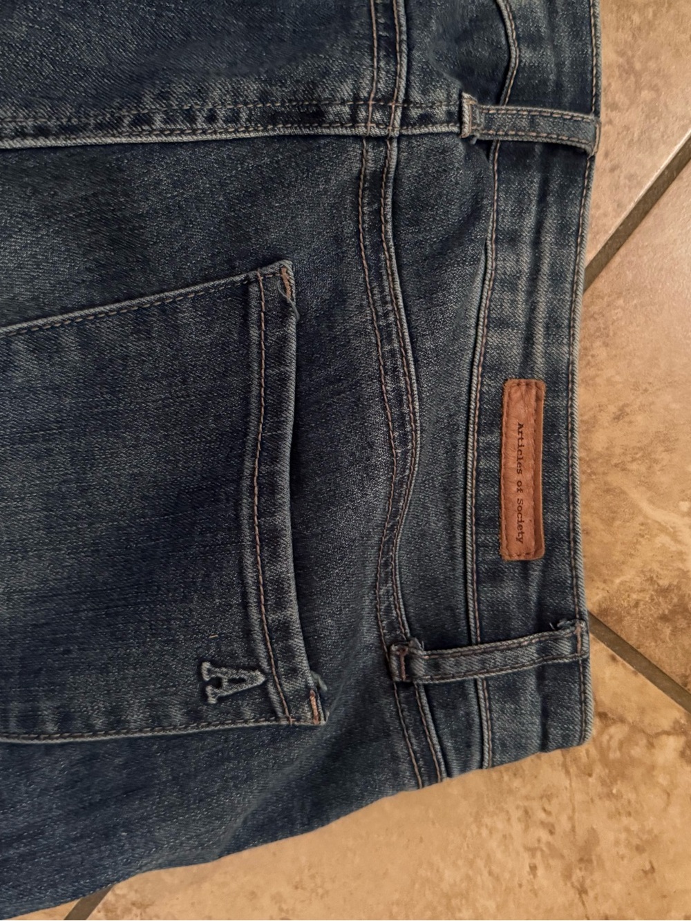 Articles Of Society Men's Midnight Blue Straight Jeans